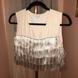 Cropped Top with Tassels